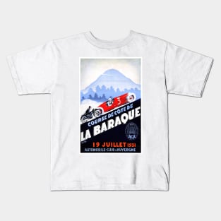 Vintage Travel Poster France Course de Cote de La Baraque Kids T-Shirt